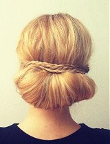 Wrapped Braided Chignon